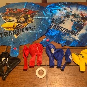 Transformers party ballons